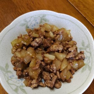 生姜とひき肉炒め